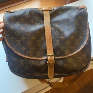 Authentic vintage Saumur Louis Vuitton crossbody bag